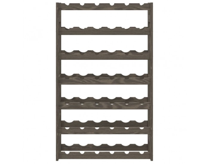 Sonata H Стойка за вино за 42 бутилки, сива, бор масив