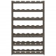 Sonata H Стойка за вино за 42 бутилки, сива, бор масив