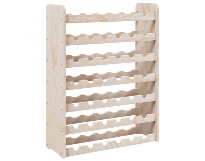 Sonata H Поставка за вино 67,5x25x87 см масивна чамова дървесина