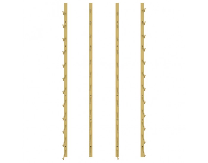 Sonata H Стойки за вино за 24 бутилки стенен монтаж 2 бр златисти желязо