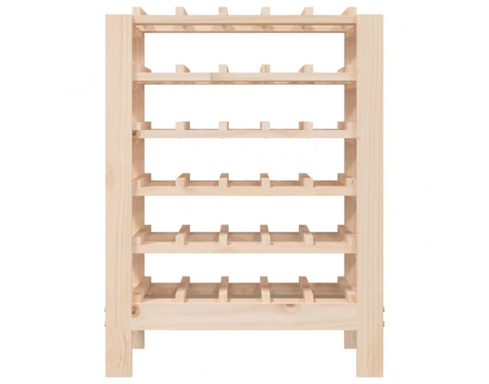 Sonata H Поставка за вино 61,5x30x82 см масивна чамова дървесина