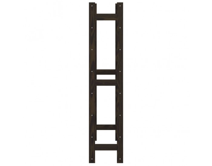 Sonata H Поставка за вино за 56 бутилки, черна, бор масив