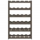 Sonata H Стойка за вино за 30 бутилки, сива, бор масив