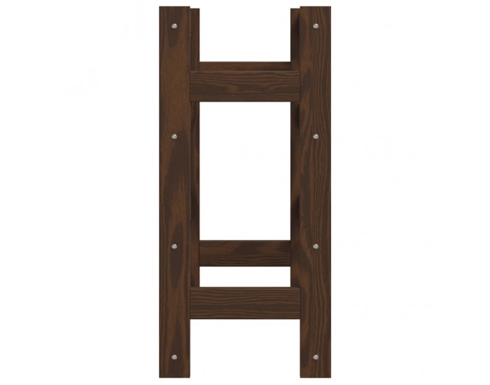 Sonata H Стойка за вино за 16 бутилки, кафява, бор масив