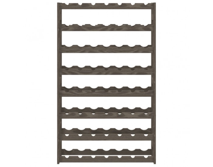 Sonata H Стойка за вино за 56 бутилки, сива, бор масив