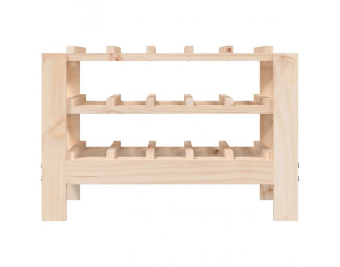 Sonata H Поставка за вино 61,5x30x42 см масивна чамова дървесина