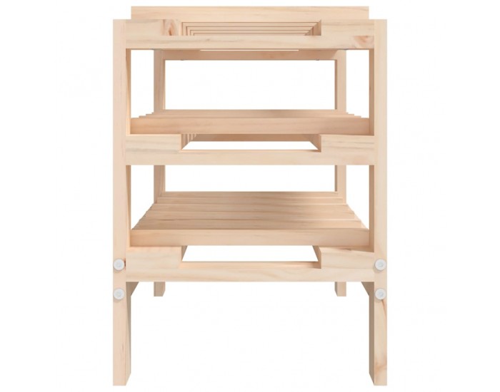 Sonata H Поставка за вино 61,5x30x42 см масивна чамова дървесина