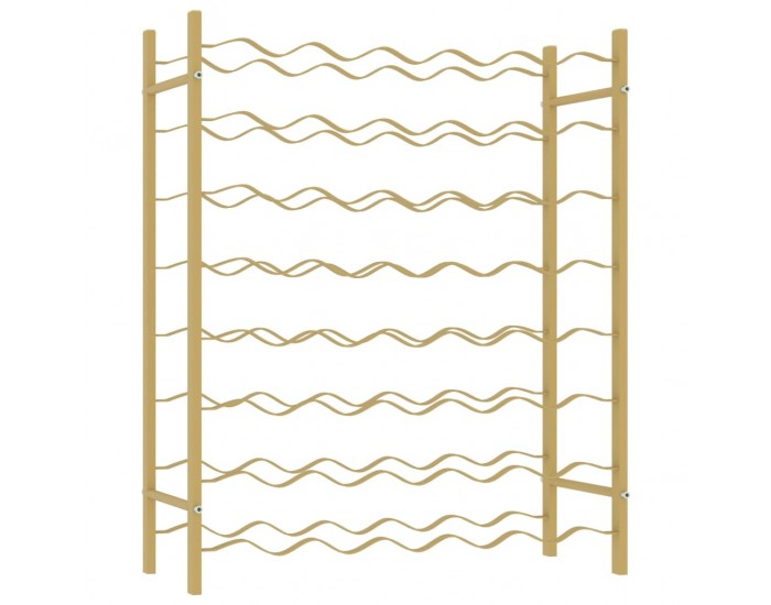 Sonata H Стойка за вино за 48 бутилки, златиста, метална