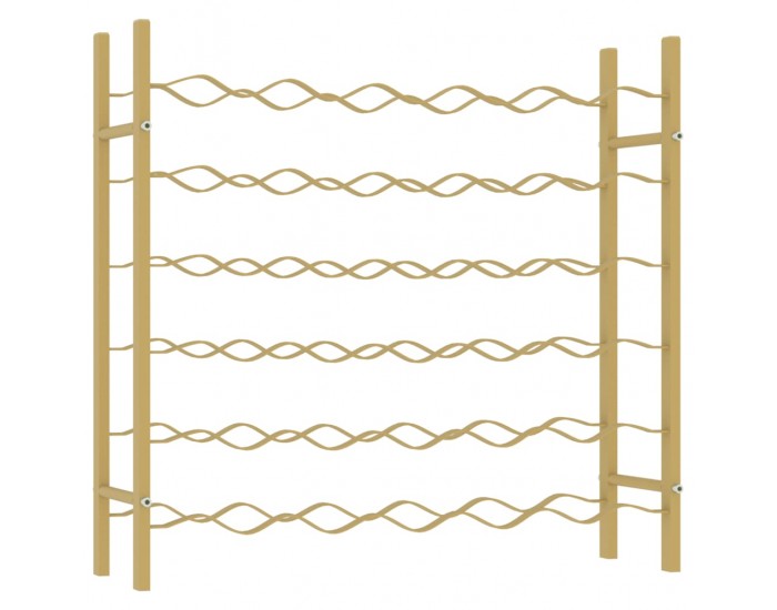 Sonata H Стойка за вино за 36 бутилки, златиста, метална