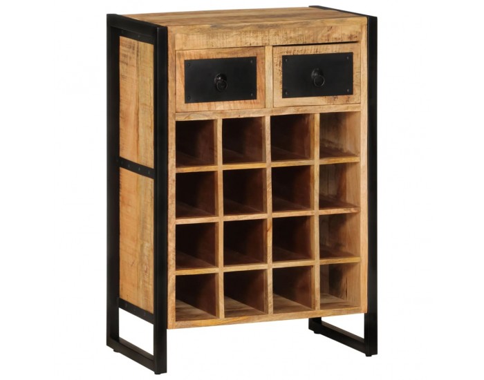 Sonata H Стойка за вино за 16 бутилки, мангово дърво масив