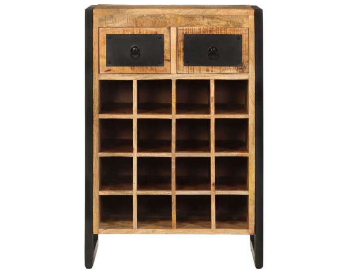 Sonata H Стойка за вино за 16 бутилки, мангово дърво масив