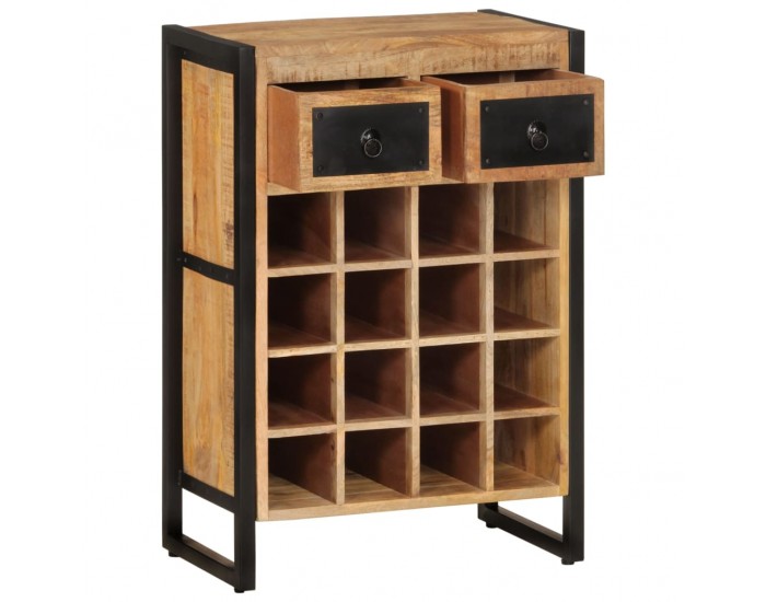 Sonata H Стойка за вино за 16 бутилки, мангово дърво масив