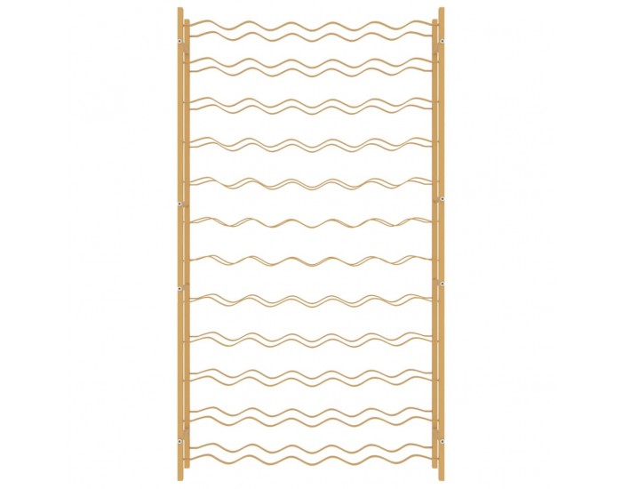 Sonata H Стойка за вино за 72 бутилки, златиста, метална