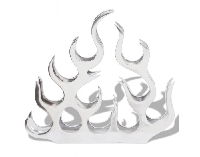 Sonata H Алуминиев стелаж за вино за 11 бутилки, сребрист