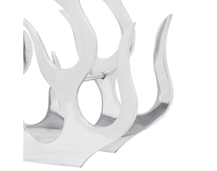 Sonata H Алуминиев стелаж за вино за 11 бутилки, сребрист