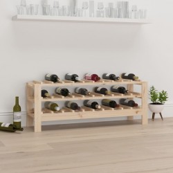 Sonata H Поставка за вино 109,5x30x42 см масивна чамова дървесина - Етажерки