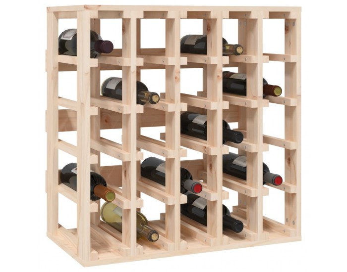 Sonata H Поставка за вино, 58,5x33x60,5 см, масивна борова дървесина