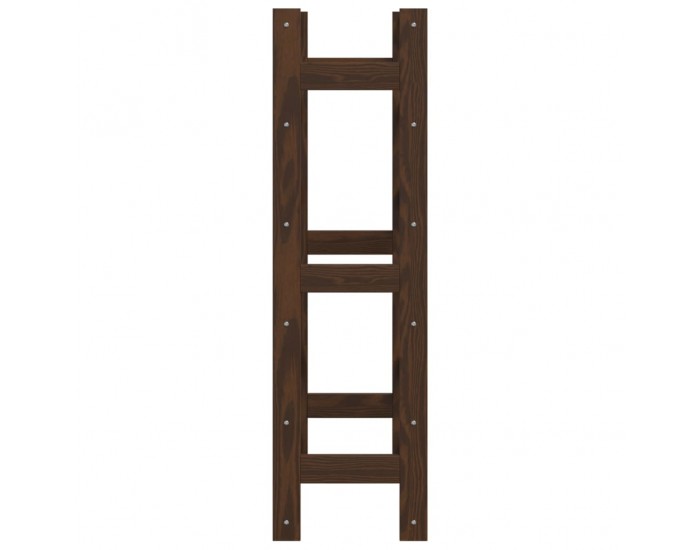 Sonata H Стойка за вино за 30 бутилки, кафява, бор масив