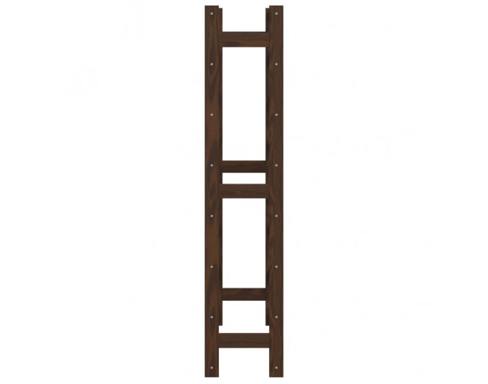 Sonata H Стойка за вино за 56 бутилки, кафява, бор масив