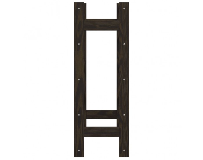 Sonata H Поставка за вино за 20 бутилки, черна, бор масив