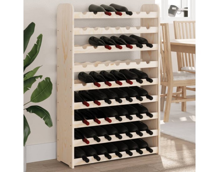 Sonata H Поставка за вино 72,5x25x111,5 см масивна чамова дървесина