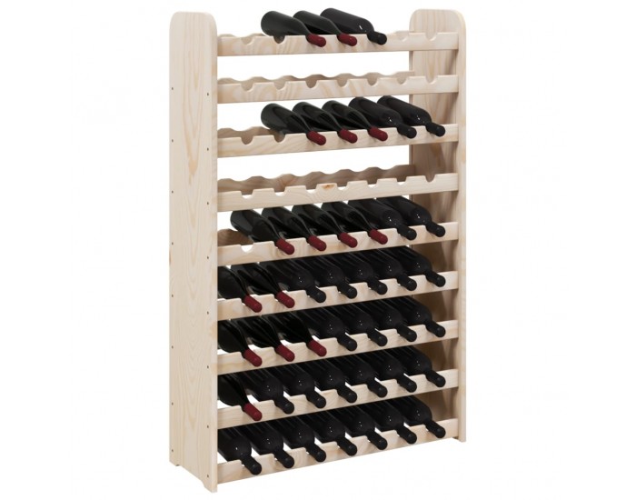 Sonata H Поставка за вино 72,5x25x111,5 см масивна чамова дървесина