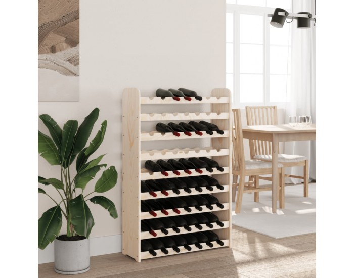 Sonata H Поставка за вино 72,5x25x111,5 см масивна чамова дървесина