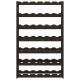 Sonata H Поставка за вино за 42 бутилки, черна, бор масив