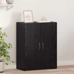 Sonata H Офис шкаф с рафт Черен дъб 60 x 32 x 77.5 Инженерно дърво - Шкафове, Витрини, Модулни секции