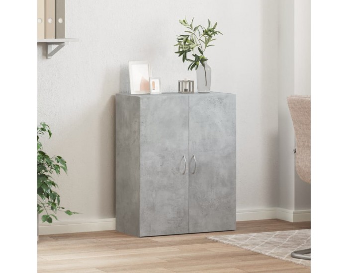 Sonata H Шкаф за документи, бетонно сив, 60x32x77,5 см, инженерно дърво