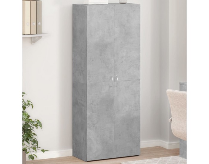 Sonata H Шкаф за документи, бетонно сив, 60x32x153 см, инженерно дърво