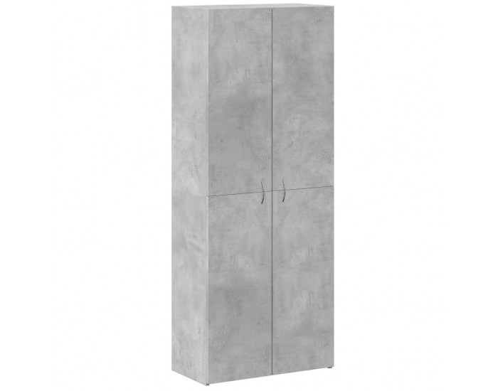Sonata H Шкаф за документи, бетонно сив, 60x32x153 см, инженерно дърво