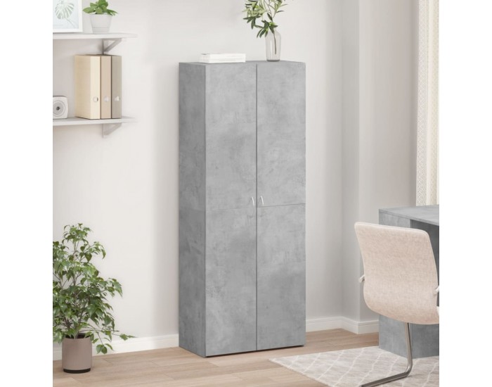 Sonata H Шкаф за документи, бетонно сив, 60x32x153 см, инженерно дърво