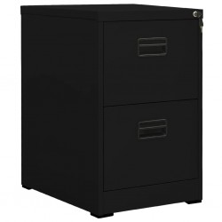 Sonata H Шкаф за папки, черен, 46x62x72,5 cм, стомана - Шкафове, Витрини, Модулни секции