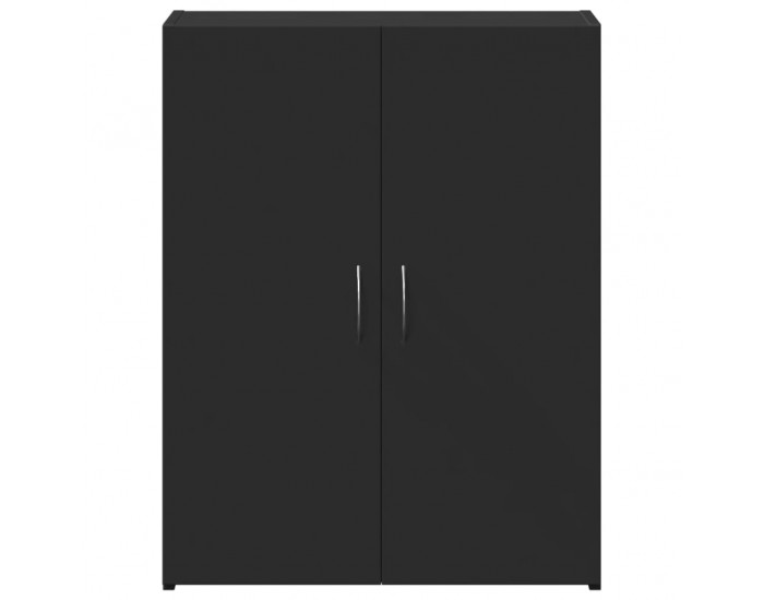 Sonata H Шкаф за документи, черен, 60x32x77,5 см, инженерно дърво