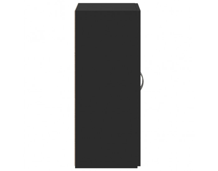 Sonata H Шкаф за документи, черен, 60x32x77,5 см, инженерно дърво