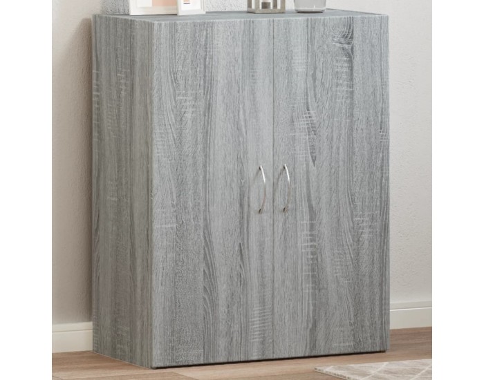 Sonata H Шкаф за документи, сив сонома, 60x32x77,5 см, инженерно дърво