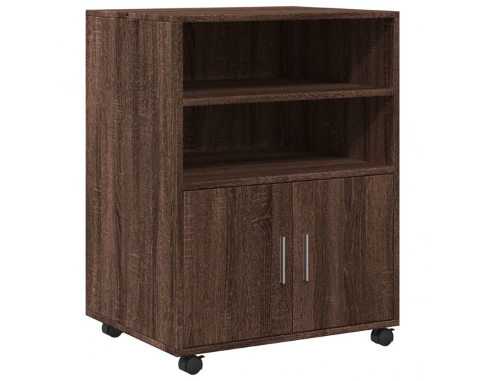 Sonata H Шкаф с колелца, кафяв дъб, 60x48x81 см, инженерно дърво
