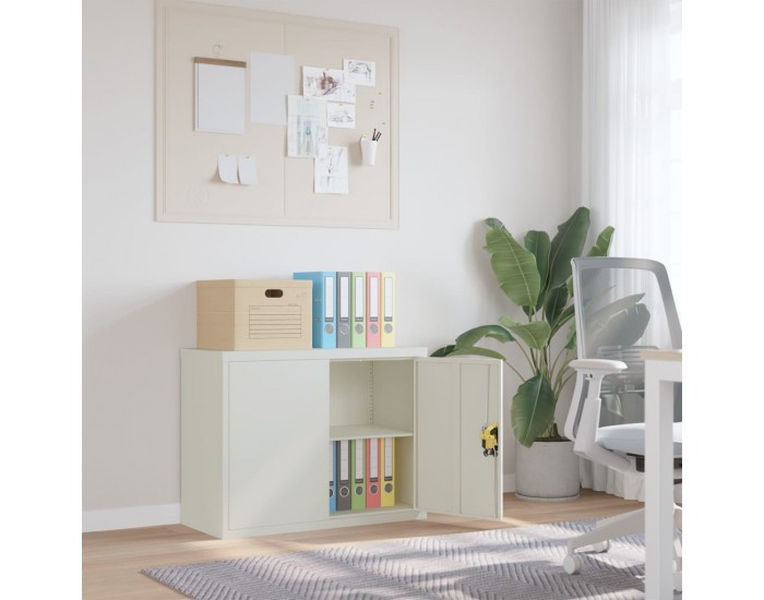 Sonata H Шкаф за папки светлосив 90x40x70 см стомана