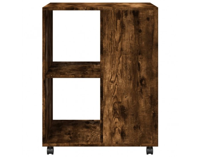 Sonata H Странична маса с колела опушен дъб 55x60x78 см инженерно дърво