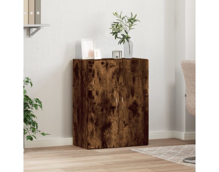 Sonata H Шкаф за документи, опушен дъб, 60x32x77,5 см, инженерно дърво