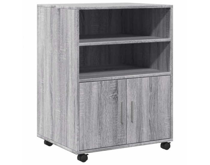 Sonata H Шкаф с колелца, сив сонома, 60x48x81 см, инженерно дърво