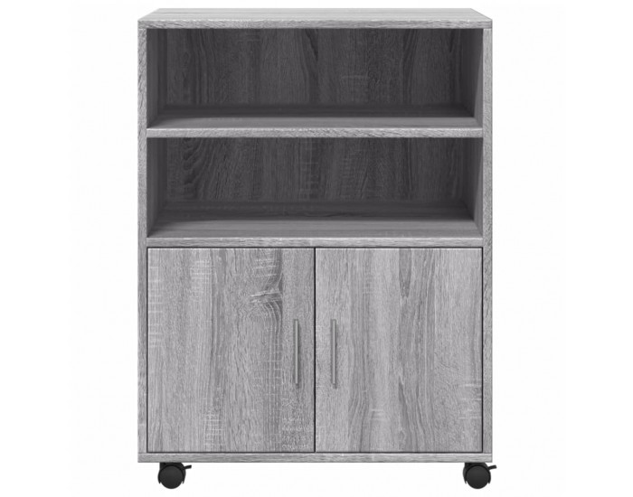 Sonata H Шкаф с колелца, сив сонома, 60x48x81 см, инженерно дърво