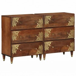 Sonata H Служебен шкаф с чекмедже 2 pcs Меденокафяво 60 x 33.5 x 75 см - Гардероби