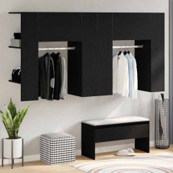 Sonata H Шкаф за антре 2 pcs Черен дъб 97.5 x 37 x 99 см Инженерно дърво Sonata H Шкаф за антре 2 pcs Черен дъб 97.5 x 37 x 99 см Инженерно дърво - Гардероби