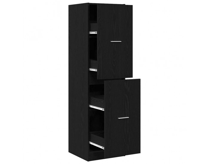 Sonata H Аптекарски шкаф Черен дъб 40 x 41 x 144.5 см Инженерно дърво