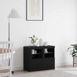 Sonata H Страничен шкаф 2 pcs Черен дъб 41 x 37 x 67 см Инженерно дърво Sonata H Страничен шкаф 2 pcs Черен дъб 41 x 37 x 67 см Инженерно дърво - Гардероби