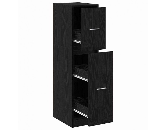 Sonata H Аптекарски шкаф Черен дъб 30 x 41 x 118 см Инженерно дърво