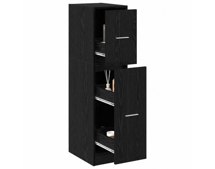 Sonata H Аптекарски шкаф Черен дъб 30 x 41 x 118 см Инженерно дърво