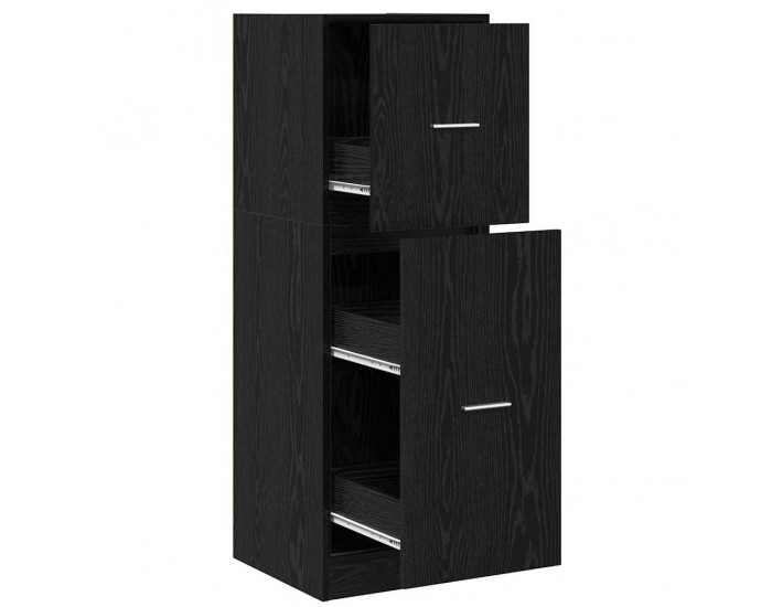 Sonata H Аптекарски шкаф Черен дъб 40 x 41 x 118 см Инженерно дърво